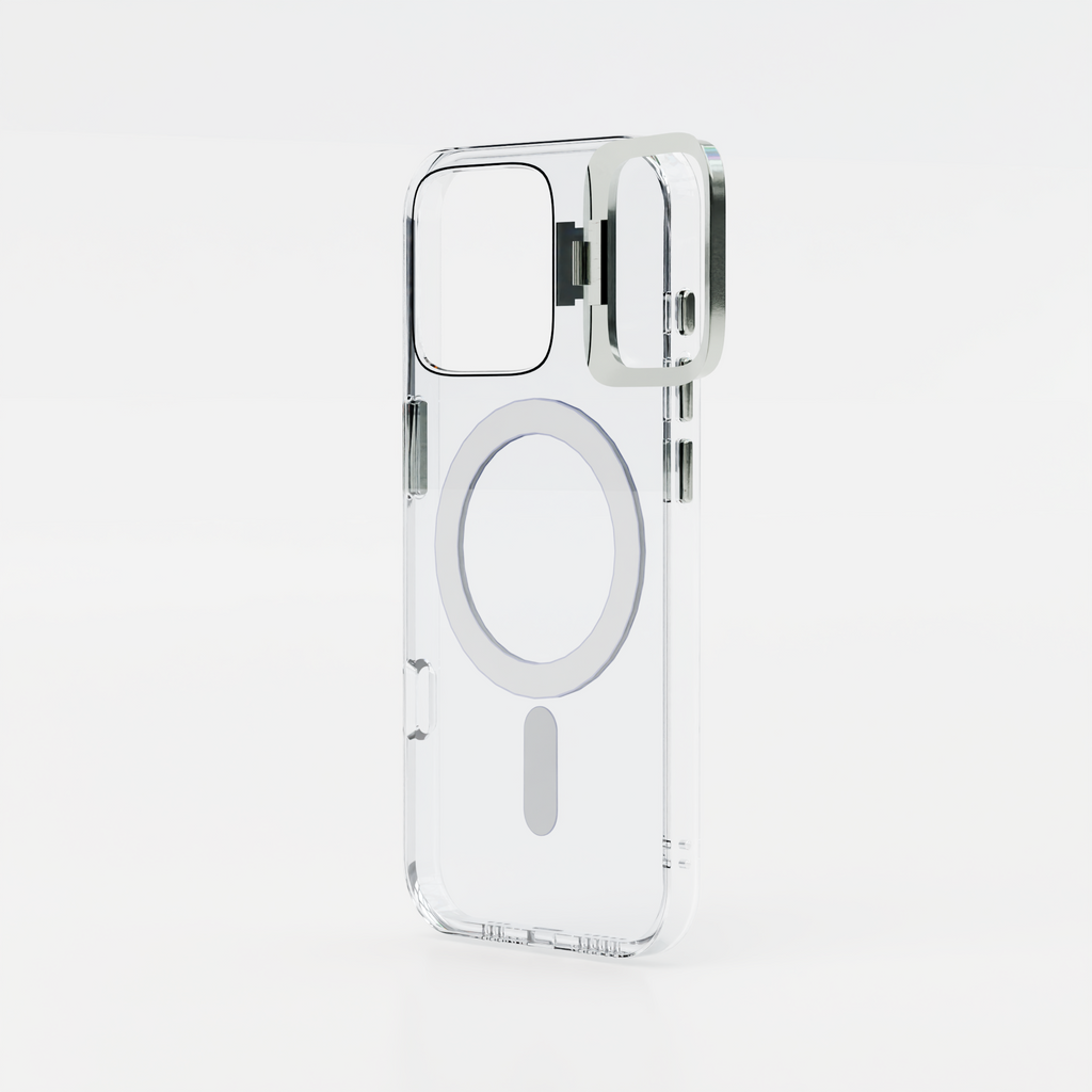 Clear Case with Built in Camera Stand - MagSafe Compatible