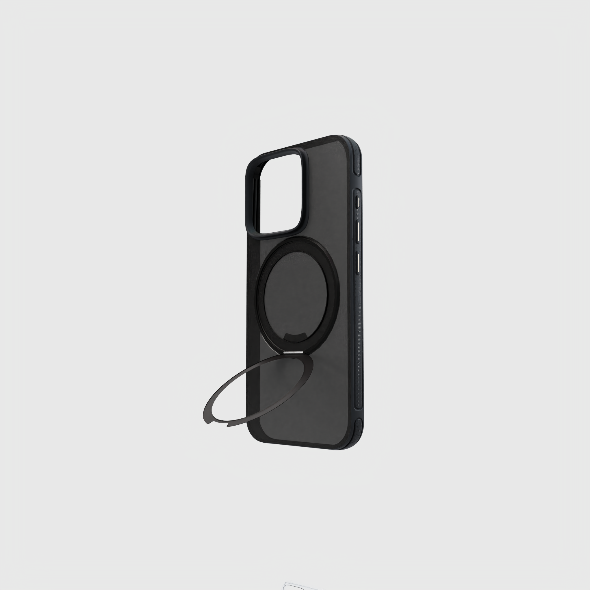 iPhone Midnight Vitreum Case with Built in Ring Stand - MagSafe Compatible