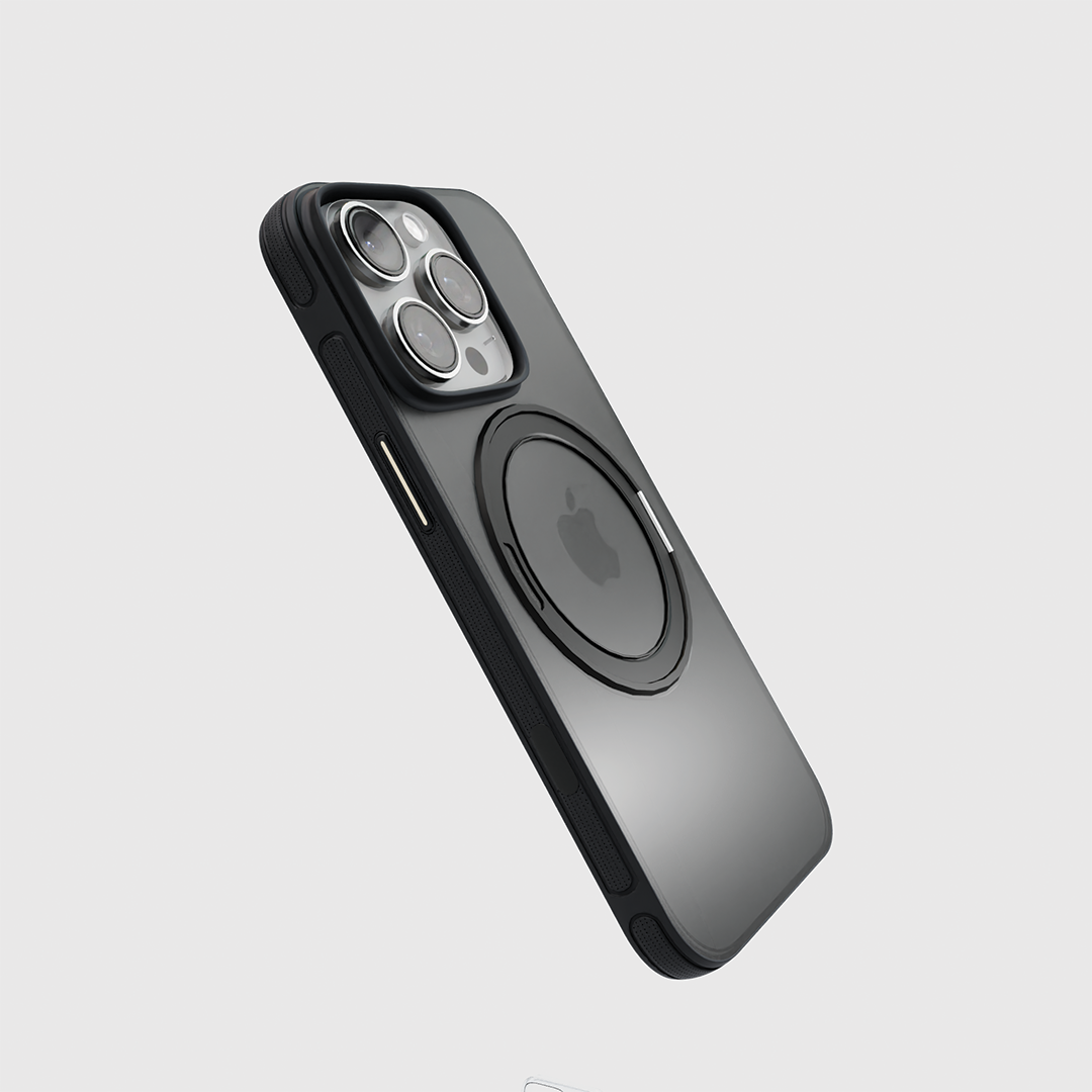 iPhone Midnight Vitreum Case with Built in Ring Stand - MagSafe Compatible