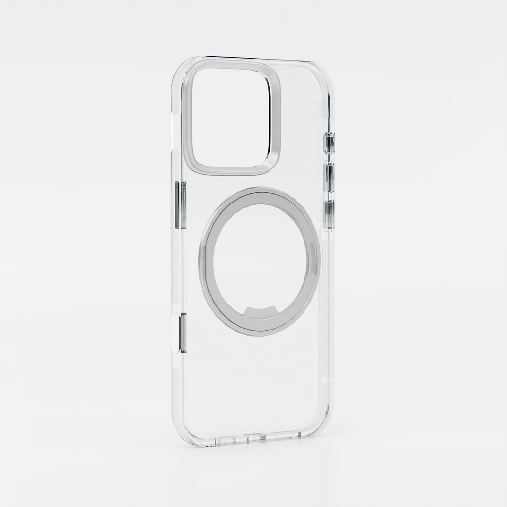 iPhone Clear Case with Built in Ring Stand - MagSafe Compatible – iOKE