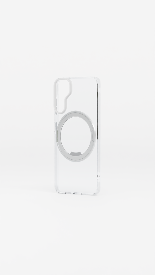 Samsung Clear Case with Built in Ring Stand