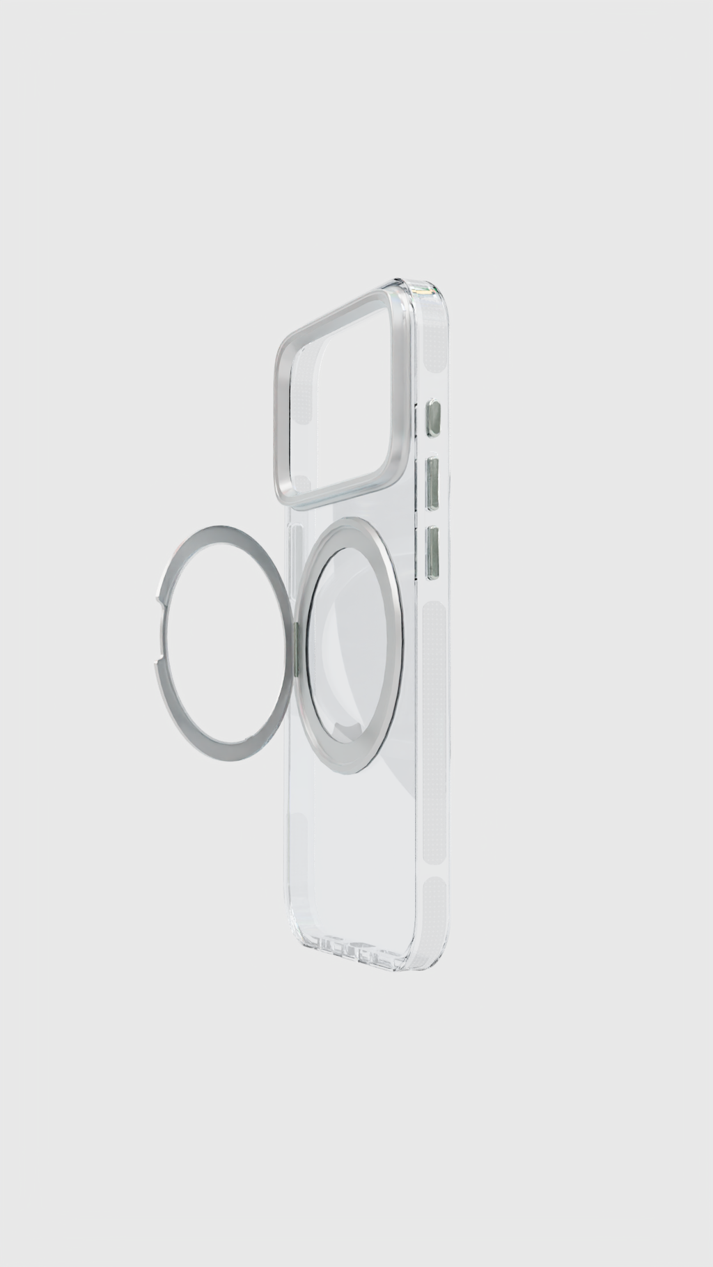 iPhone Clear Case with Built in Ring Stand - MagSafe Compatible